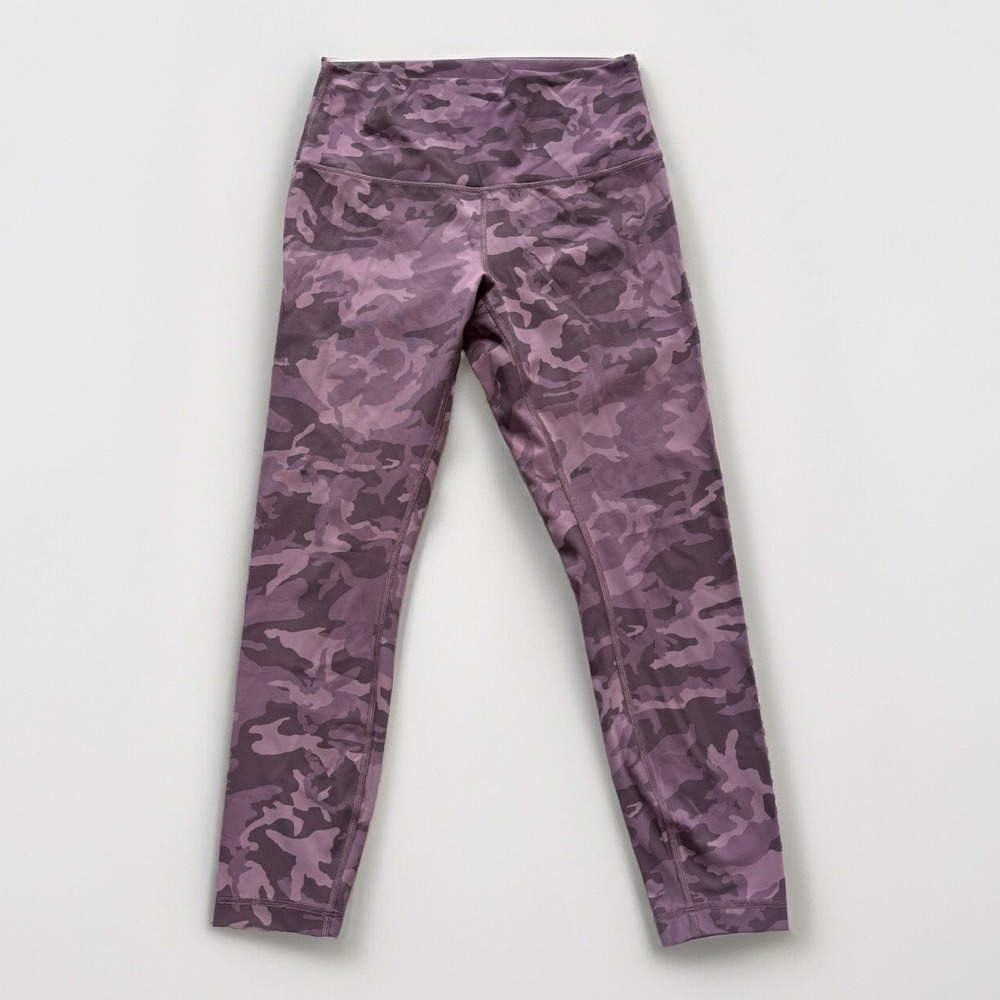 Lululemon Wunder Under High-Rise Legging 25"‎ Sz 8 Pink Camo Luxtreme $98 W5BSQS